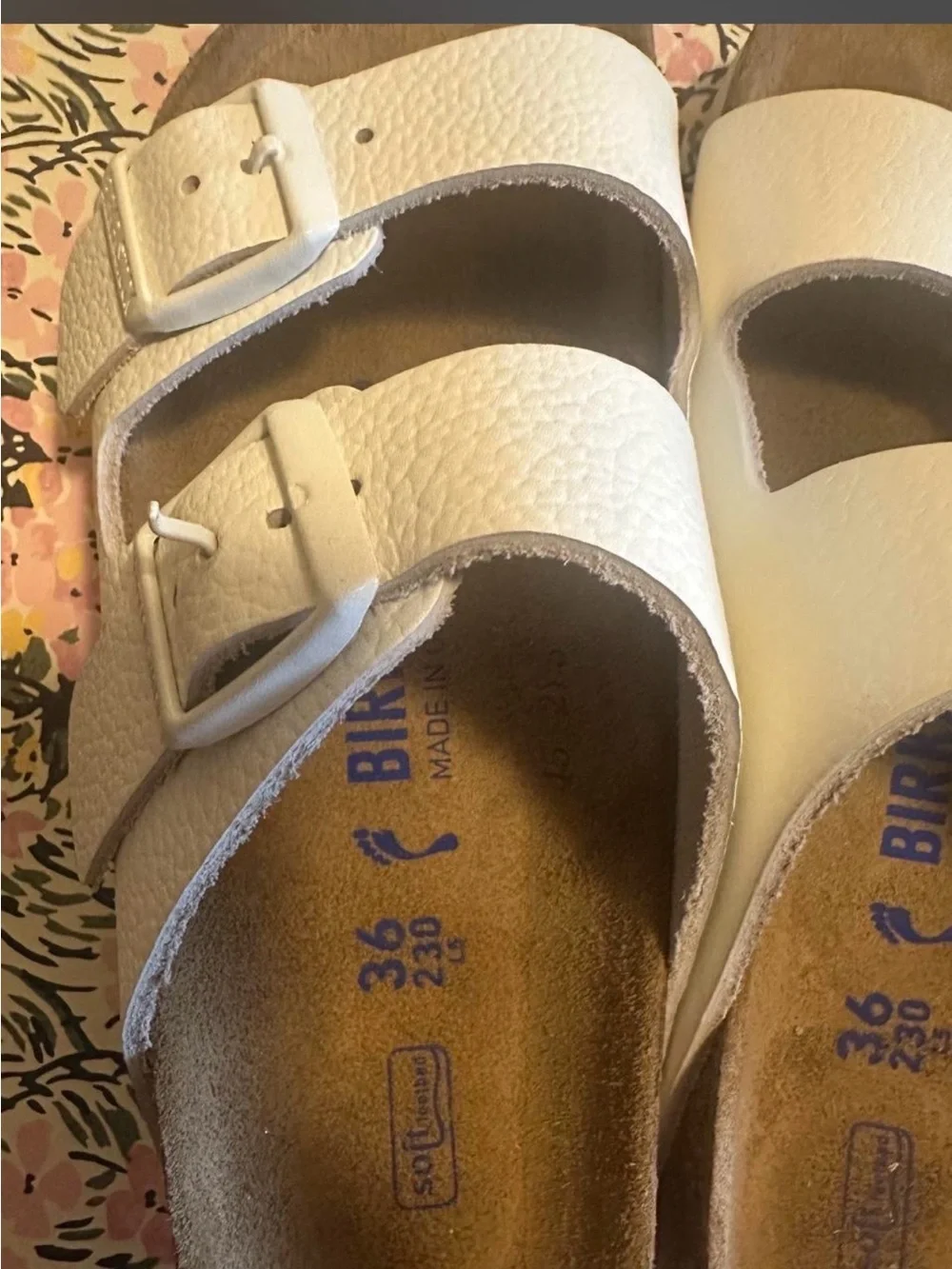 Birkenstock Kids White Double Strap Sandals